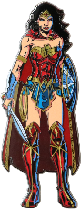 Dc Universe Rebirth Wonder Woman Figpin Enamel Pin - Wonder Woman Comic Png (500x700)