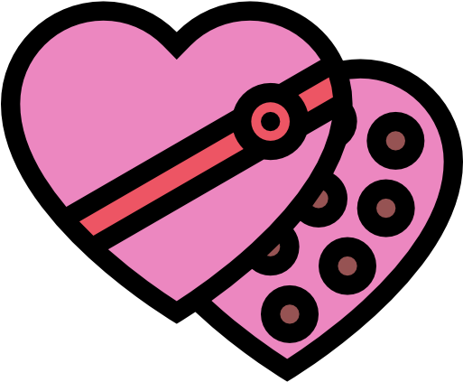 Chocolate Box Free Icon - Rubber Stamp (512x512)