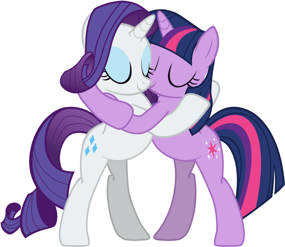 Rarity And Twilight Sparkle By Ramseybrony17 - My Little Pony Rarity And Twilight (965x828)