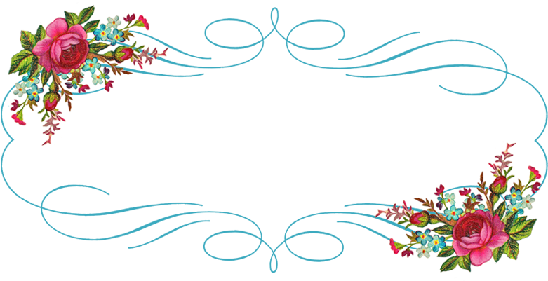 Free Digital Vintage Flower Frame And Border - Vintage Label Banner Png (800x408)