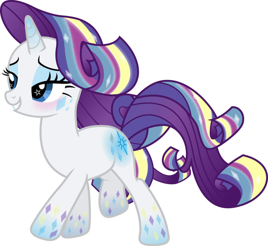 Drawing - My Little Pony Rarity Rainbow Power (1024x941)