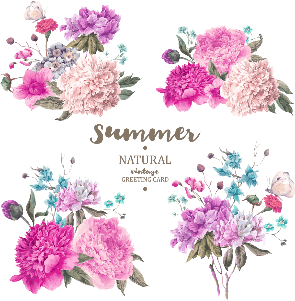Wedding Invitation Flower Bouquet Euclidean Vector - Illustration Pivoine Vintage (1797x2729)