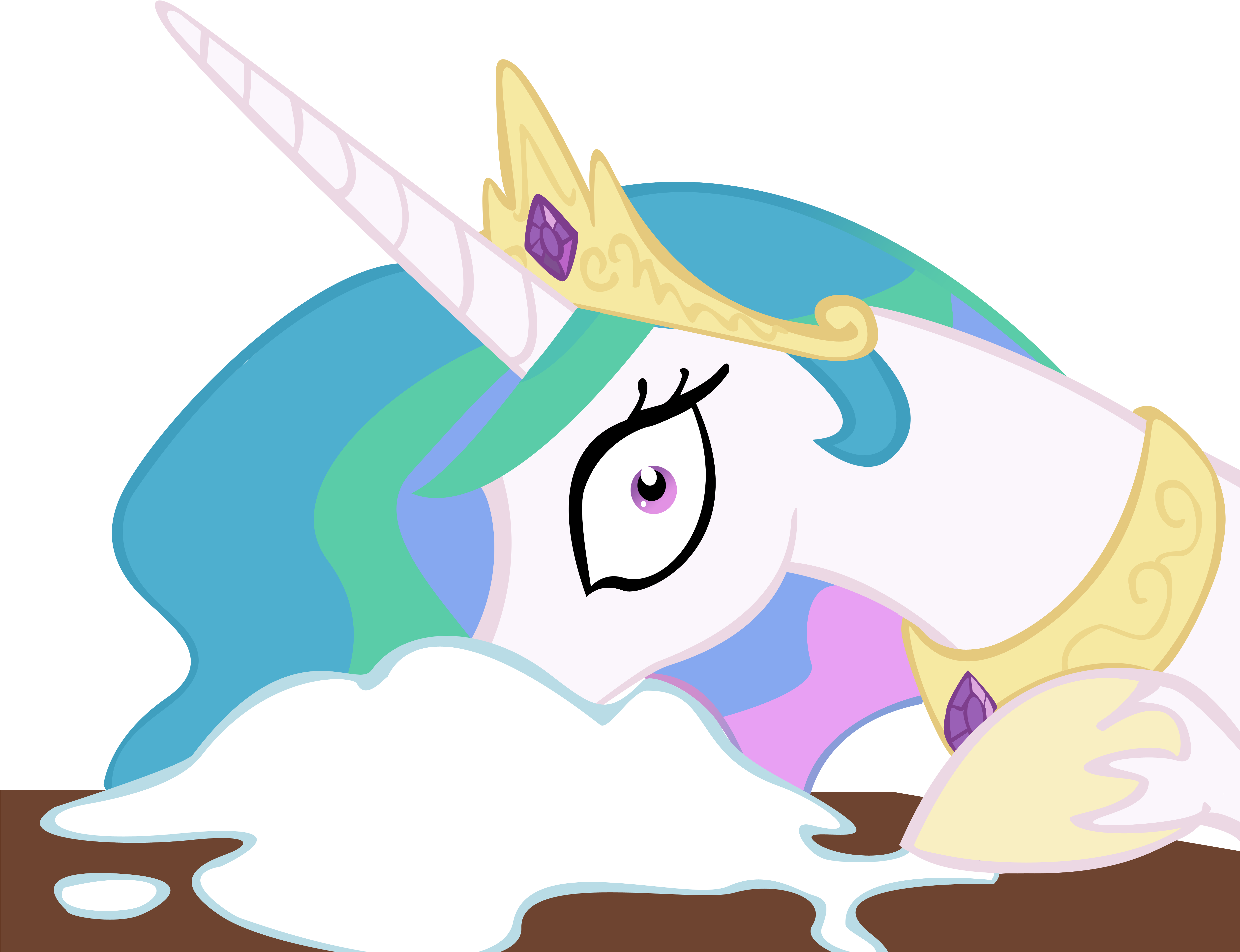 Thomas The Train Mad Face For Kids - Princess Celestia Love You (5000x3900)