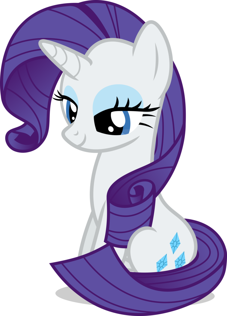 Mlp Fim Rarity Vector By Luckreza8 - My Little Pony Rarity Sitting (758x1053)