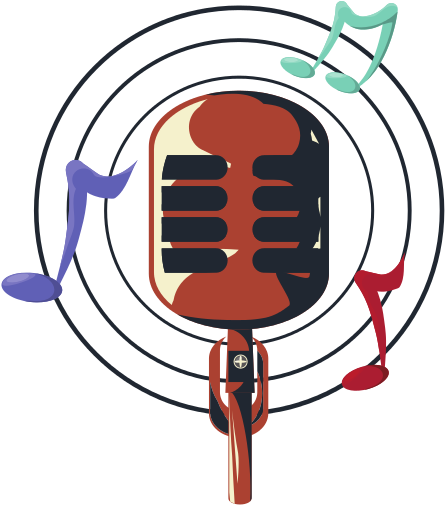 Retro Microphone Icon - Illustration (550x550)
