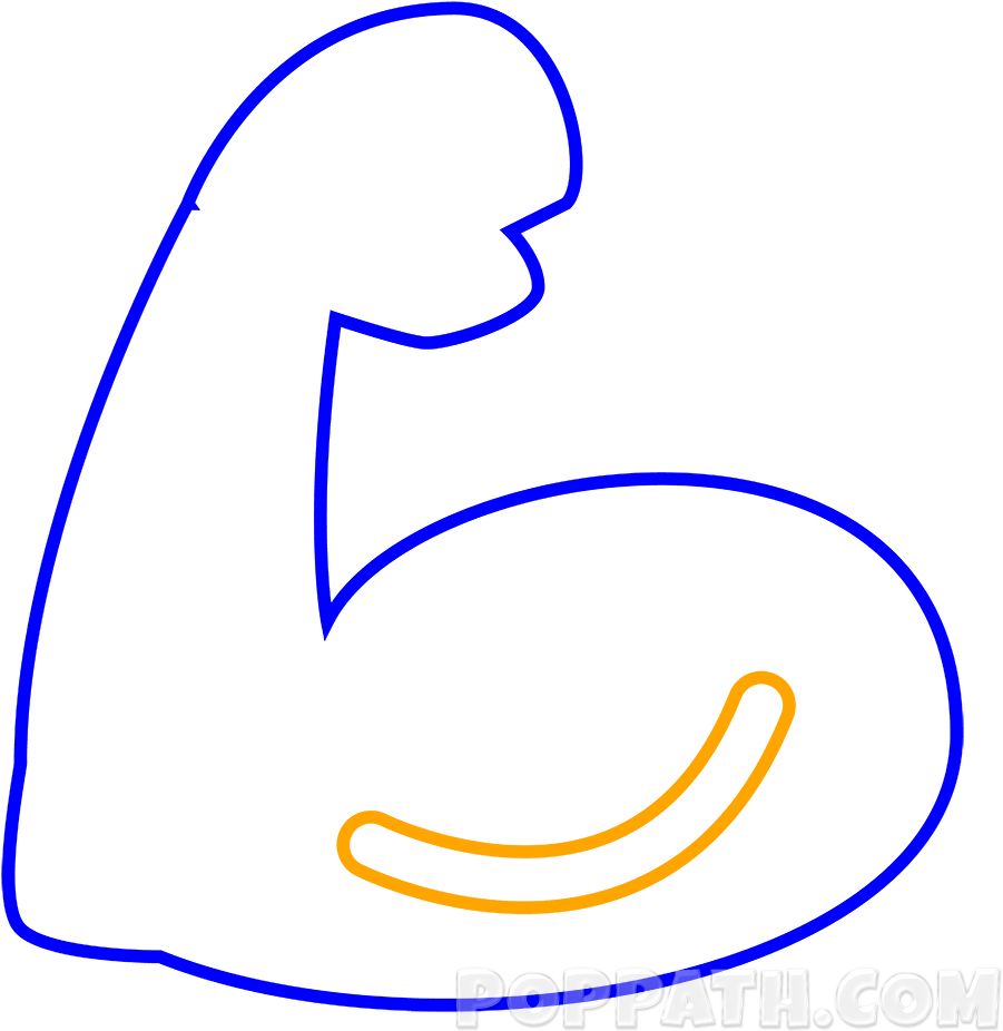 Now Draw A Curved Line At The Bottom Of The Oval Shape, - Now Draw A Curved Line At The Bottom Of The Oval Shape, (1000x1000)