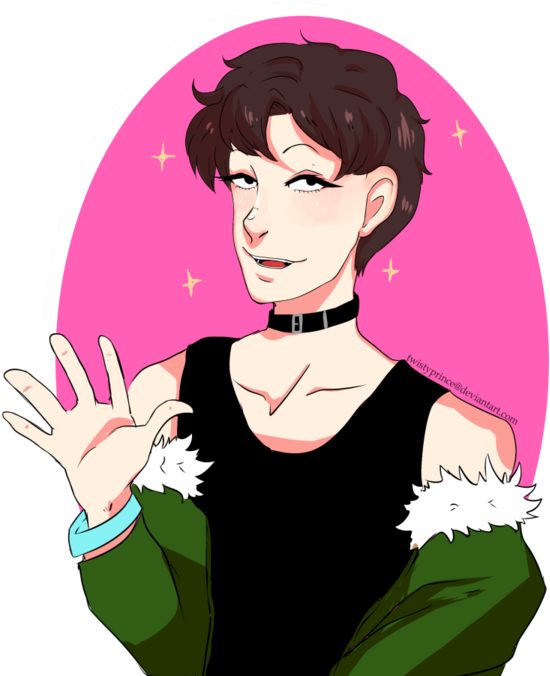 Choker Boy By Twistyprince - Choker (600x717)