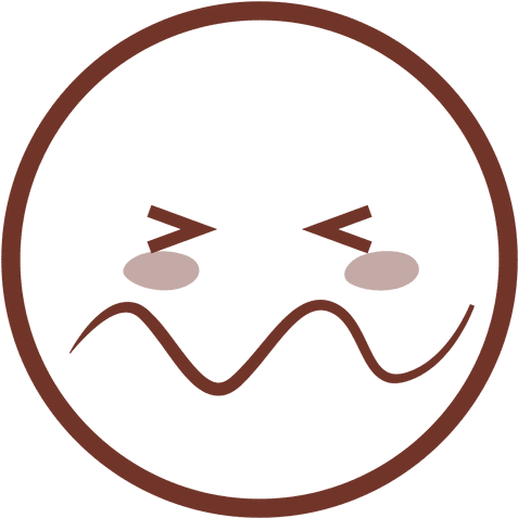 Cartoon Confounded Flat Emoji Transparent Png - Circle (512x512)