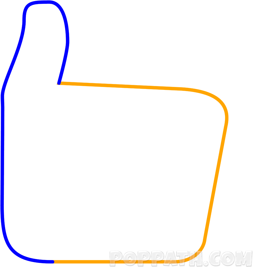 How To Draw A Thumbs Up Emoji - Draw A Thumbs Up Emoji (1000x1000)