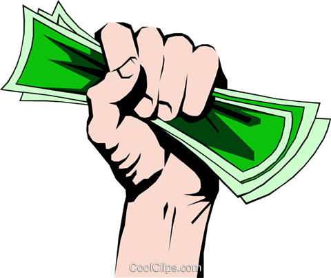 Fist Clipart Money - Hand Full Of Money (480x404)
