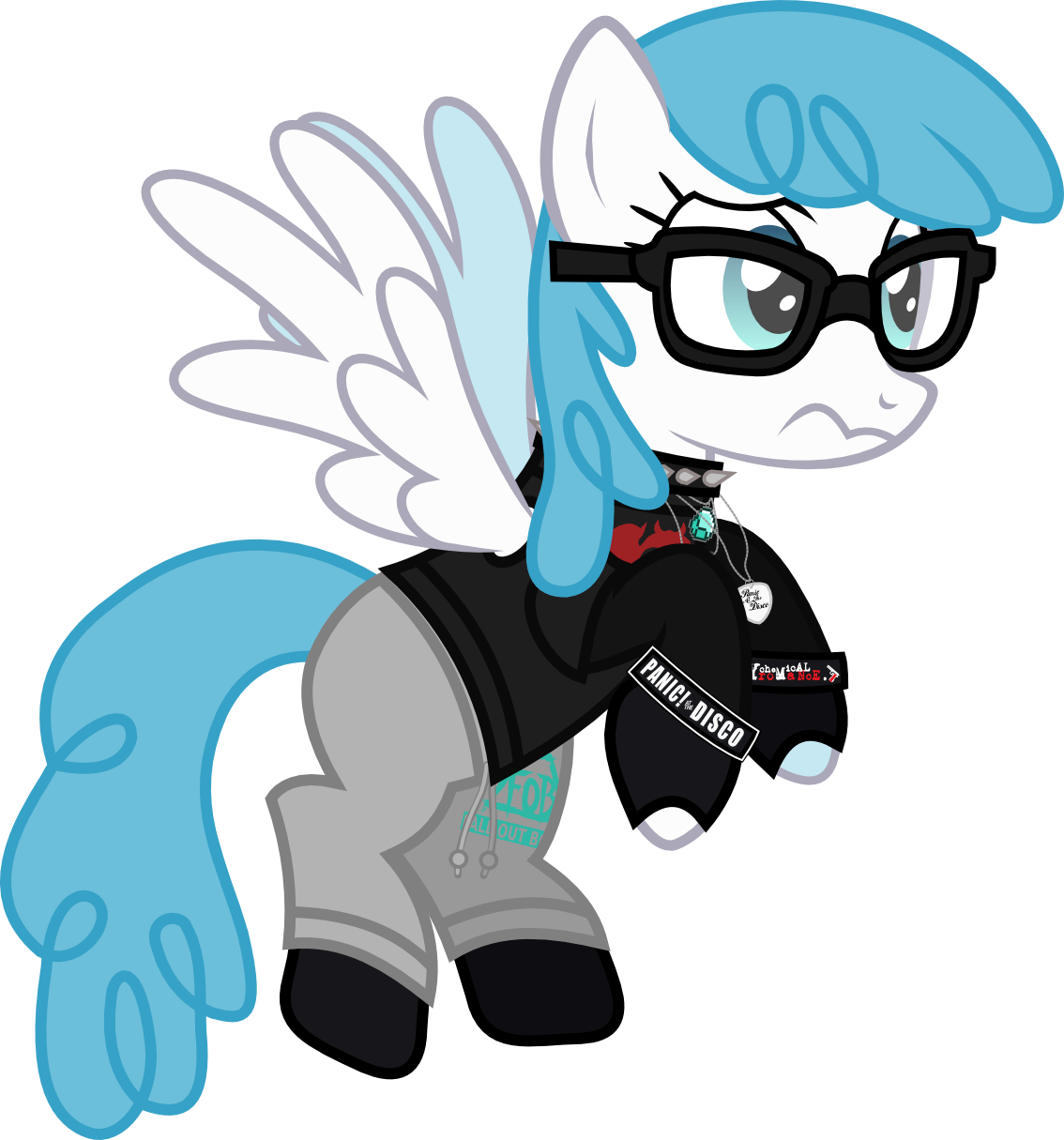 Lightningbolt, Choker, Clandestine Industries, Clothes, - Cartoon (1134x1215)