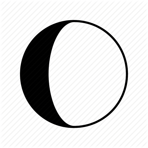 28 Collection Of Waning Crescent Moon Drawing - Waxing Gibbous Moon Clipart (512x512)