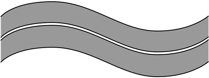 Graphic Road Solid Line Marking Traffic St - Straße Grafik (680x340)