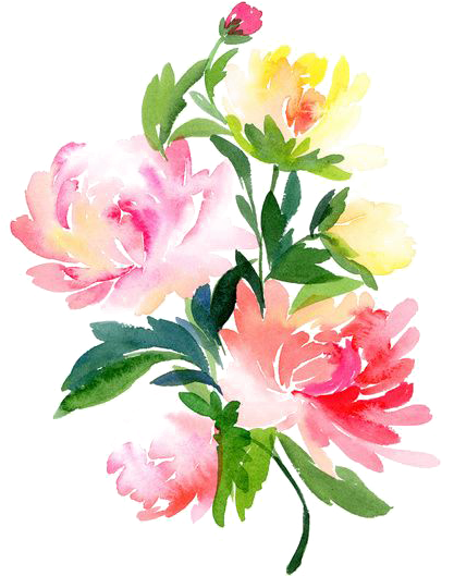 Flowers Watercolour Flowers Watercolor Painting - Flowers With Water Colors (480x600)