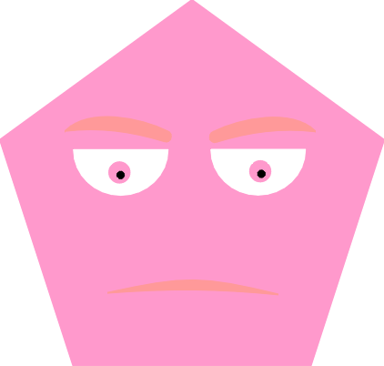 Pentagon Shape Clipart (422x402)