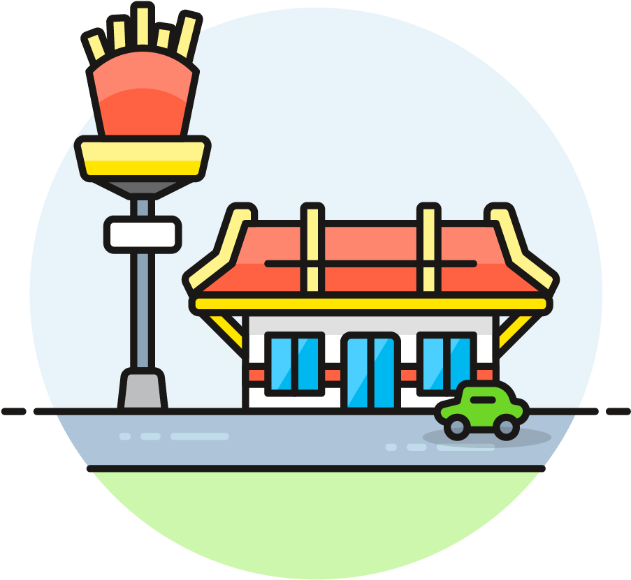 03 Fastfood Restaurant - Restaurant (1025x1148)