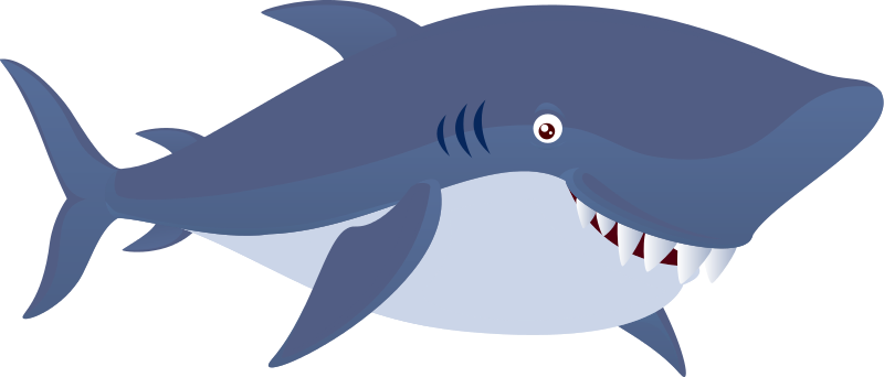 Shark - Clipart - Clip Art Of Shark (800x342)