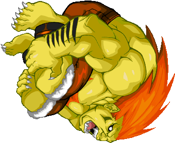 Blanka - Street Fighter Blanka Roll (384x330)