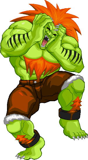 Blanka - Blanka Street Fighter Gif (302x544)
