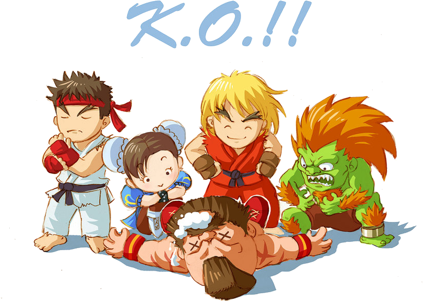 Pocket Fighter - Cute Street Fighter Characters (900x669)