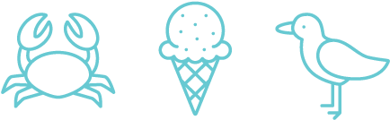 Crab Icecream Seagull - Gulls (918x259)