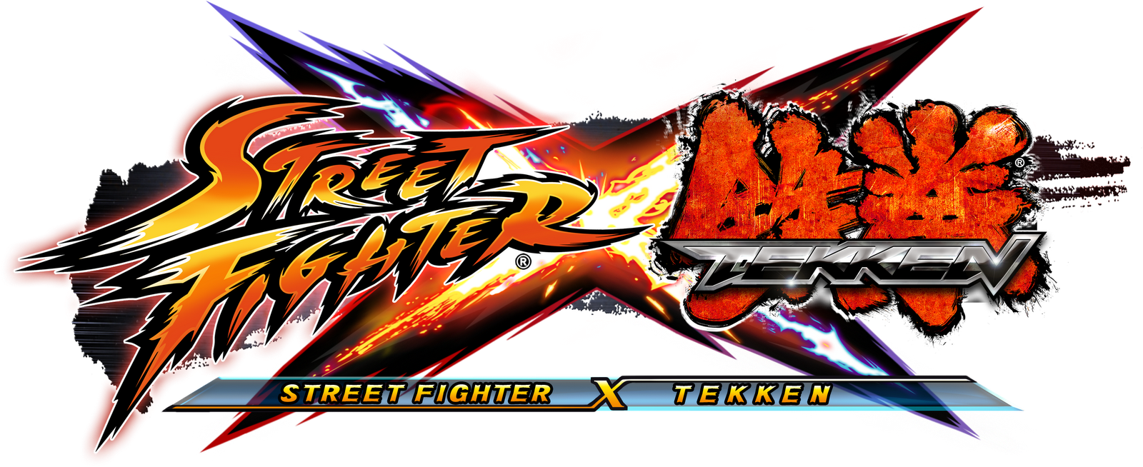 Street Fighter X Tekken - Street Fighter X Tekken Logo Png (1600x654)