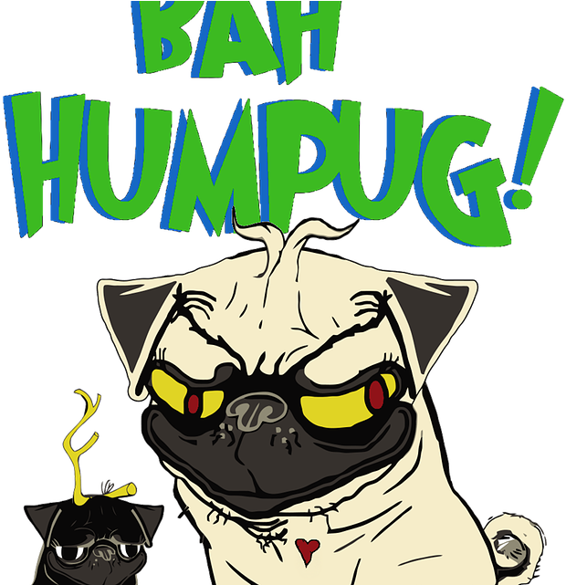 Dark Lord Pug - Best Gift - Bah Humpug Dog Reindeer Christmas Hoodie/t-shirt/mug (640x640)