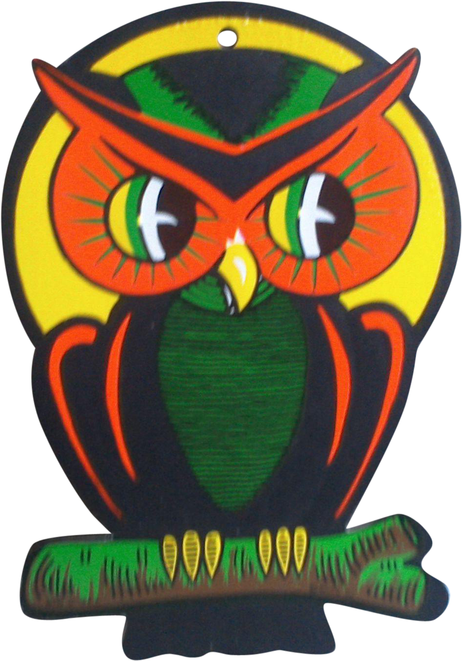 Vintage ~ Beistle ~ Owll ~ Die Cut Halloween Decor - Vintage Halloween Owl (1348x1348)