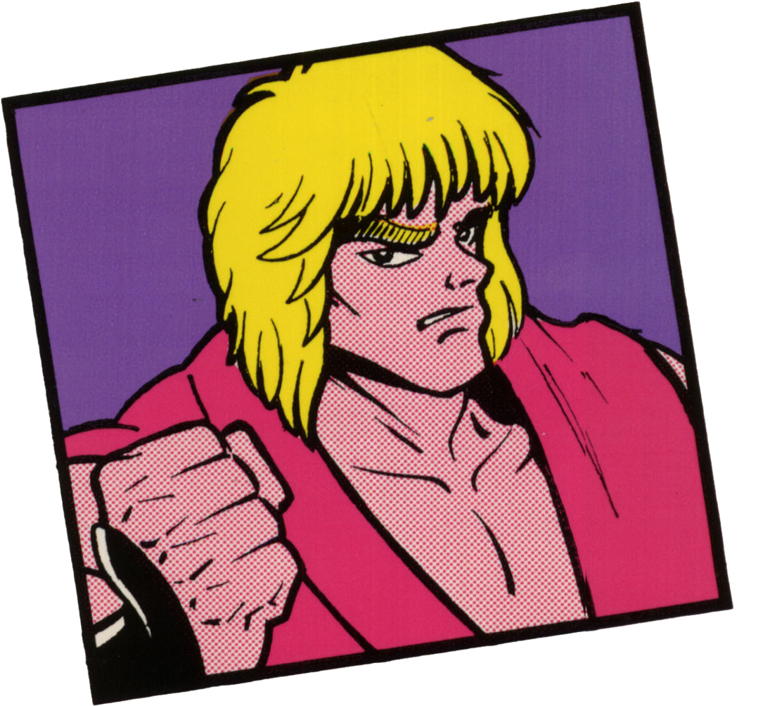 The Arcade Marquee For Street Fighter Ii Has Some Unique - Cartoon (1280x1280)