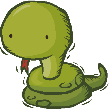 Cute Snake Gif - Chinese New Year Snake (377x376)