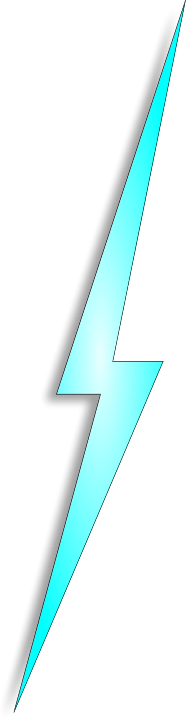 Electricity Clipart Lightning Bolt - Blue Lightning Clip Art (600x2310)