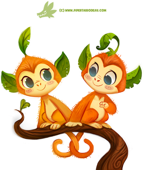 Daily Paint Leaf Monkeys By Piper Thibodeau On Artstation - Drawing (538x585)