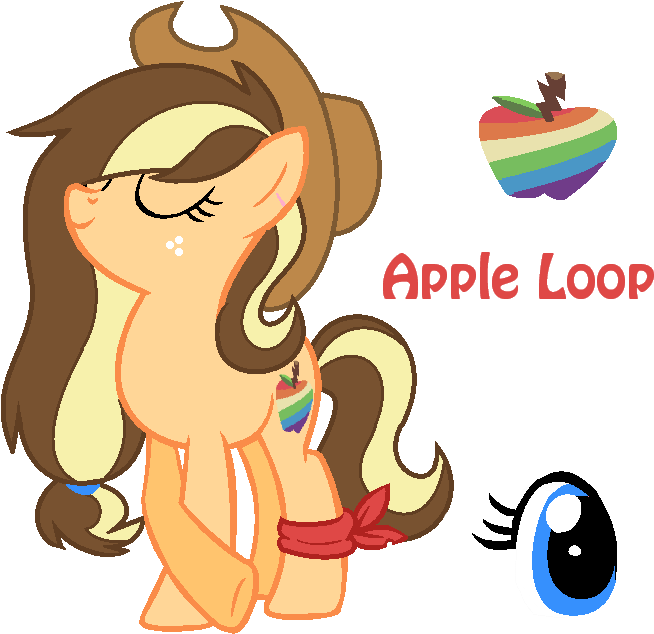 Apple Loop By Martulove-chan - Hija De Applejack (884x718)