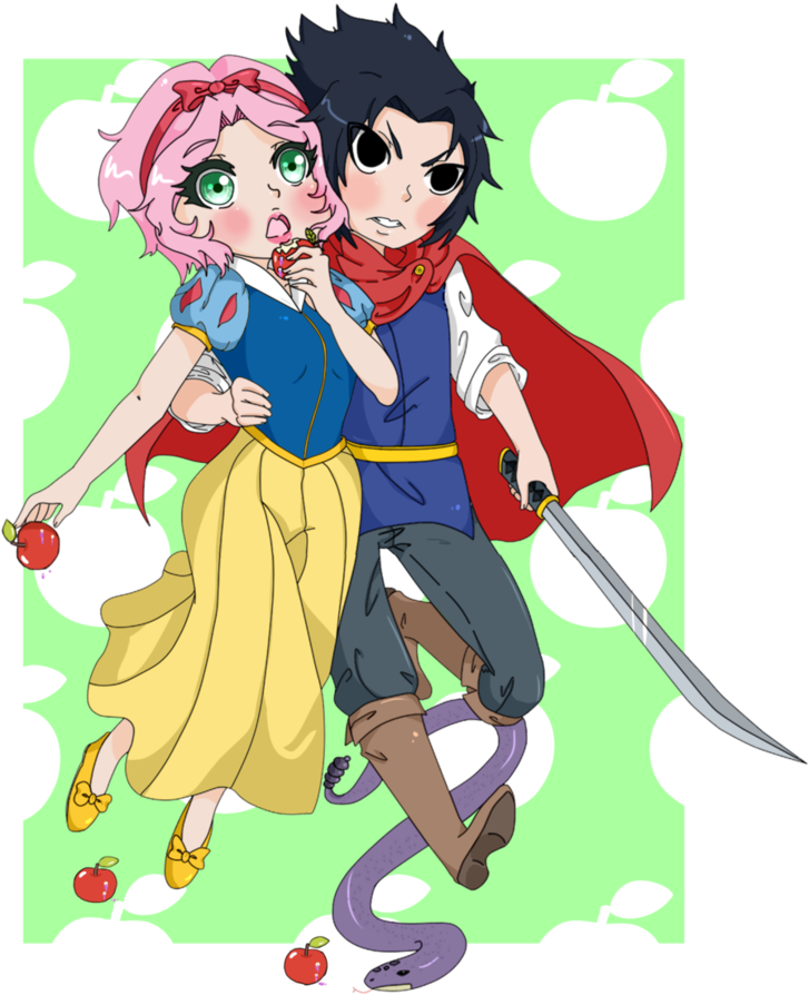Sasuke And Sakura By Applelove-chan - Sakura Haruno (831x962)