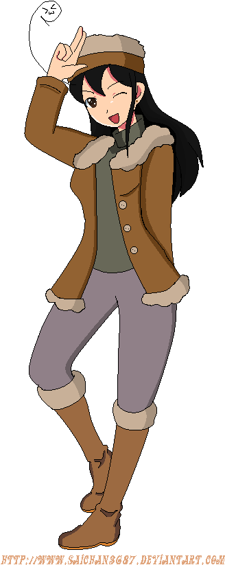 Fall Koko - Cartoon (336x843)