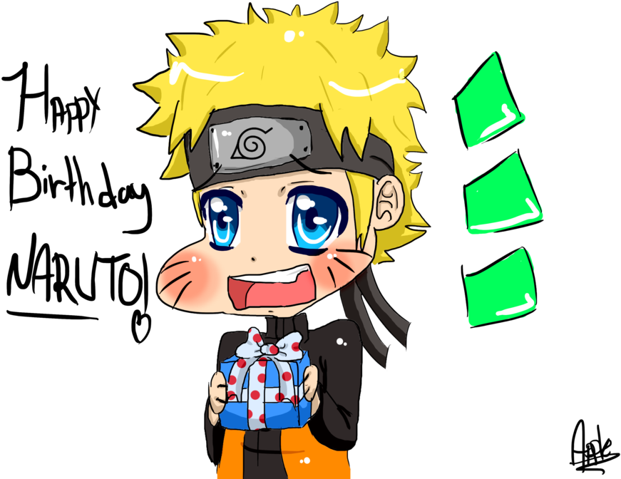 Happy Birthday Naruto By Applelove-chan - Birthday (900x684)
