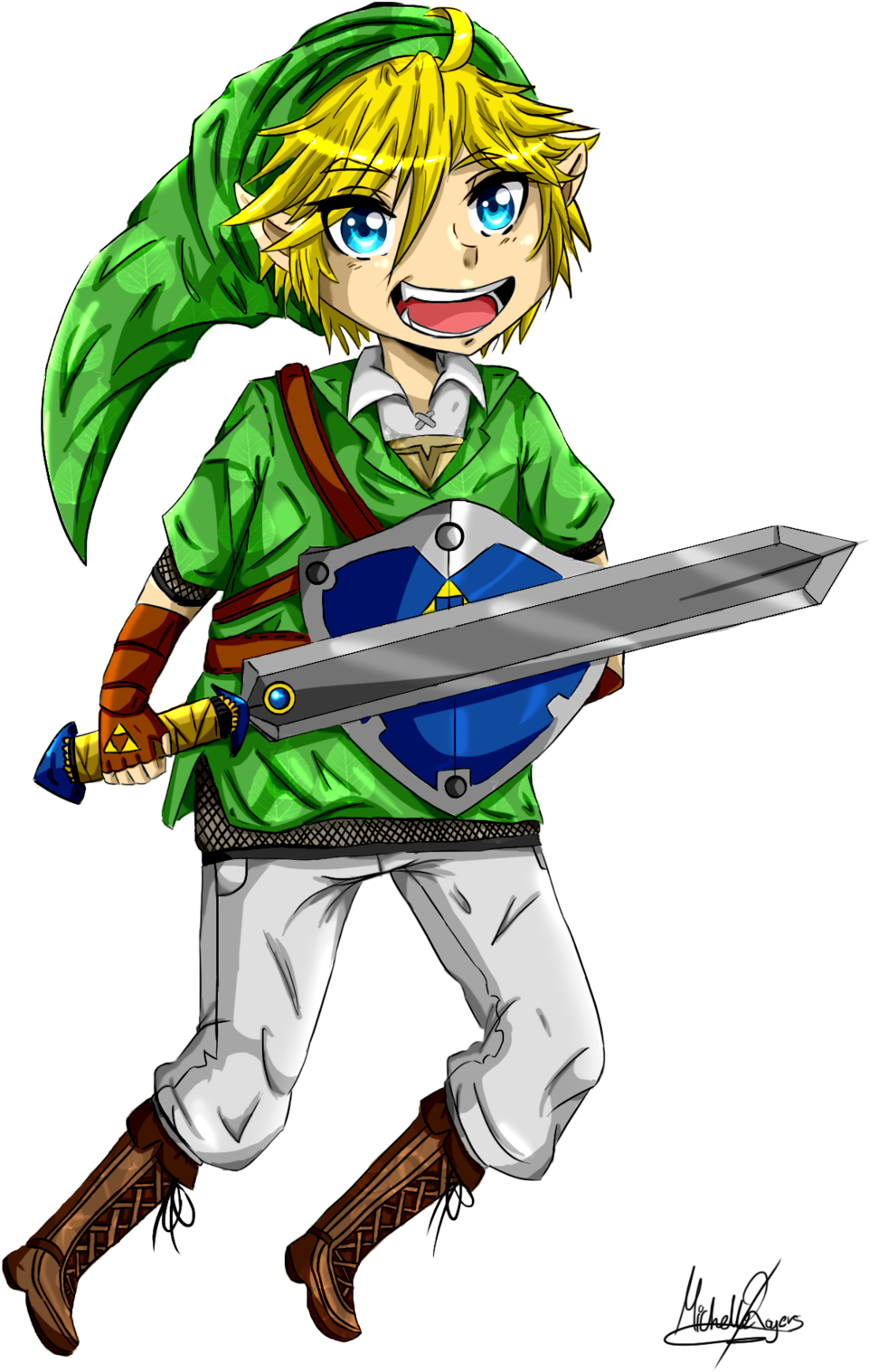 Legend Of Zelda Link By Applelove-chan - Cartoon (1024x1674)