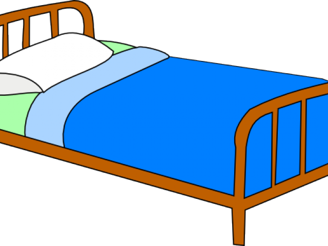 Make Bed Clipart - Bed With Transparent Background (640x480)
