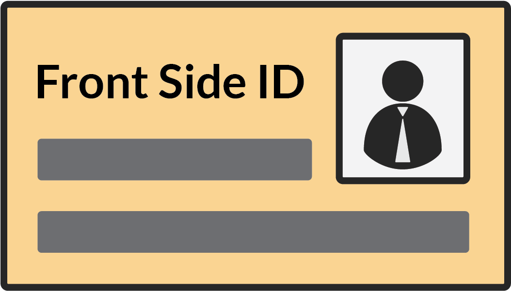 Front Side Of National Id / Driver's License Or Personal - Traffic Sign (1225x717)