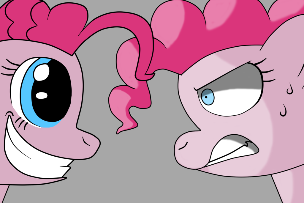 Hot Blooded Pinkie Vs Smile Pinkie By Jadedpuzzle - Smile Hd Pinkie Pie Fanart (1024x683)