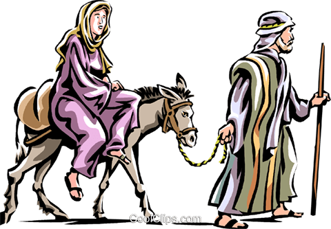 Joseph And Jesus Working Clipart Amp Joseph And Jesus - Mary Joseph And Donkey (480x333)