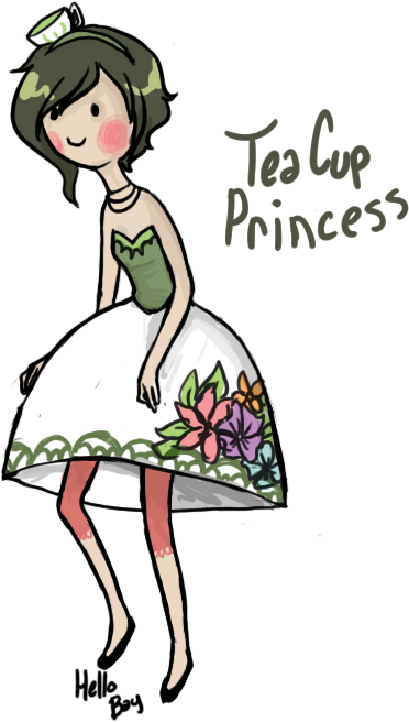 Teacup Princess By Hellobay - Adventure Time (467x684)
