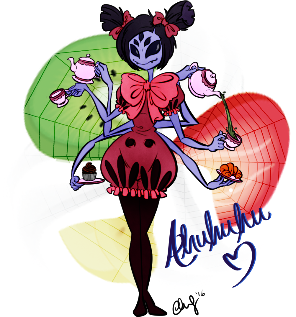 Muffet Pours You A Cup Of Tea By Ccucco - A Cup Of Tea (1003x1200)