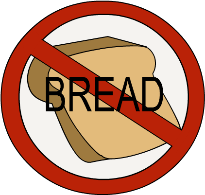 Bread Clipart Pasta - No Bread (454x422)