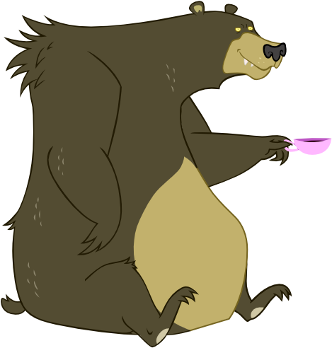 K-anon, Bear, Cup, Harry, Safe, Simple Background, - November 19 (500x550)