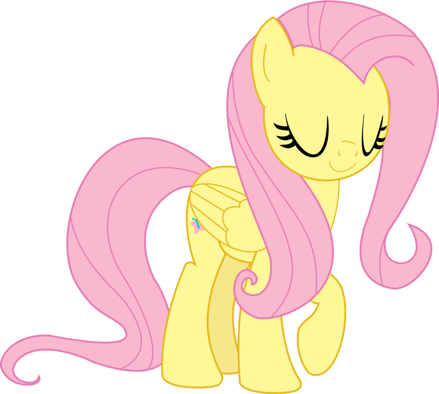 Fluttershy Smile Hd Download - Mlp Fluttershy Smiling (900x807)