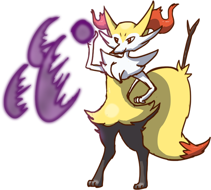 Teerunaa / Braixen - Fennekin (900x810)