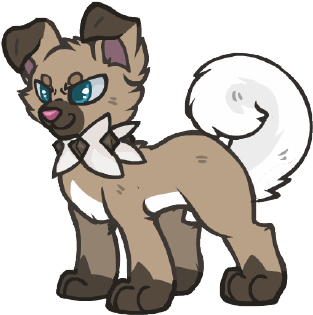 I'm Curious To See Which Rockruff Evolution Everyone - Rockruff Sprite Animated (400x364)