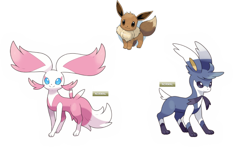 Free Download Coloring Wallpaper » Pokemon Mega Evolution - Male And Female Eevee (808x512)