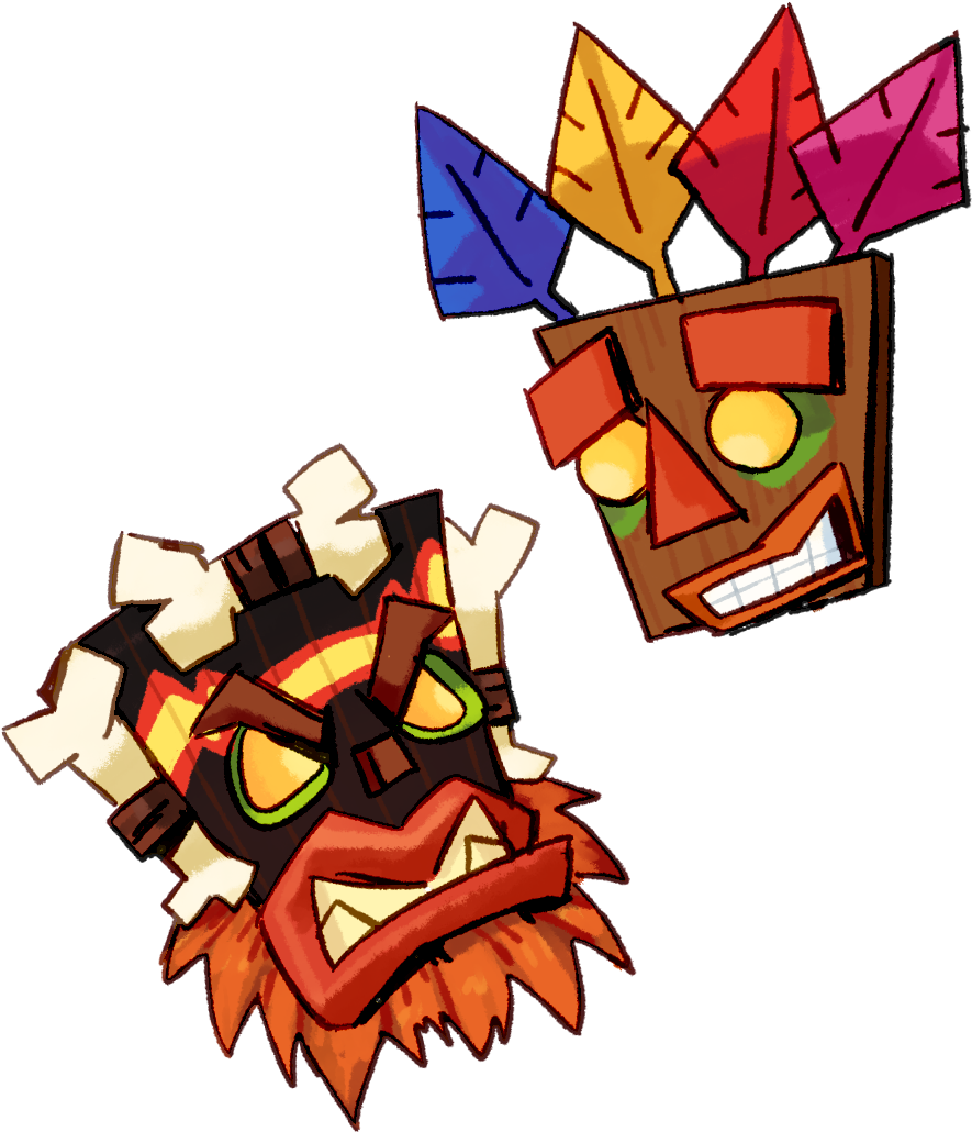 Crash Bandicoot N - Any Aku Crash Bandicoot (1200x1100)
